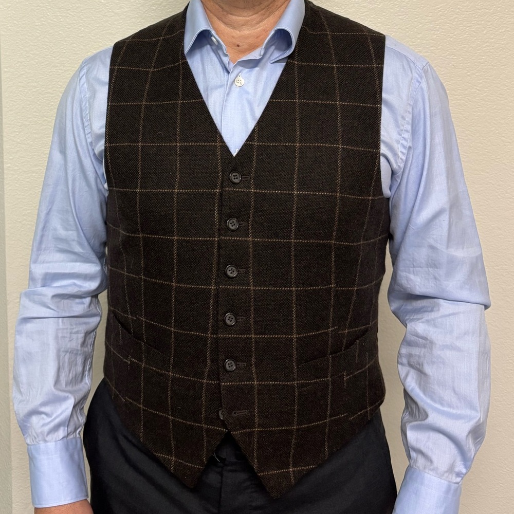 Men's  Vest - Dark Brown